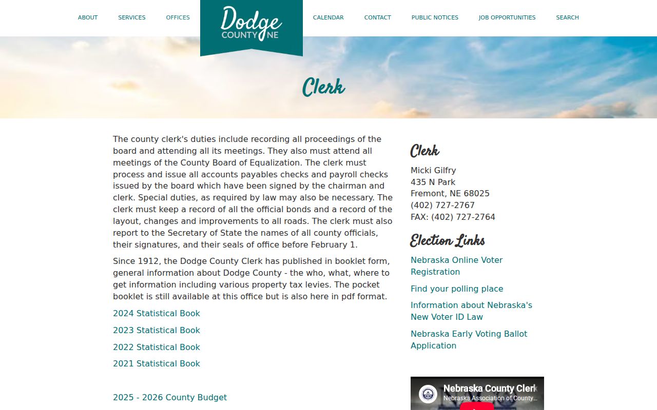 Dodge County city court warrant county clerk source