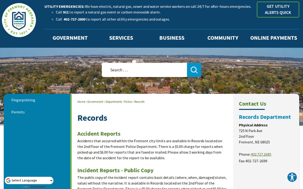 Fremont warrant records police source