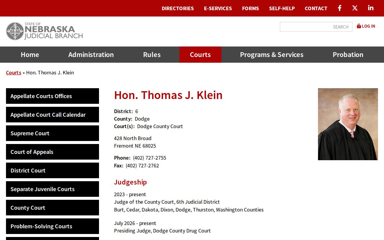 Dodge County bench warrant county judge source