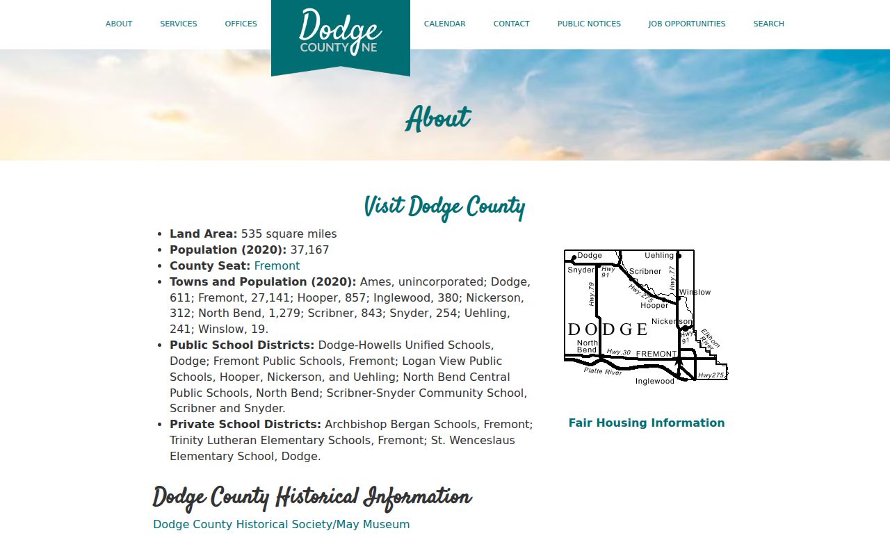 Dodge County warrant records county area source